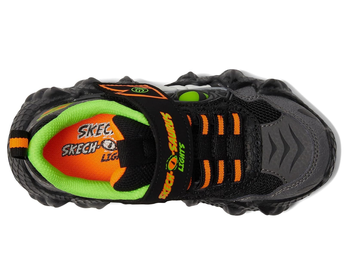 Skechers Skech-o-Saurus Lights - Tenis Deportivos para niño | Casual, luces S, iluminación, cierre adaptativo, tema de dinosaurio