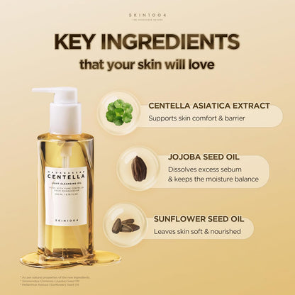 Madagascar Centella Light Cleansing Oil by Skin1004 for Women - 6.76 oz Cleanser