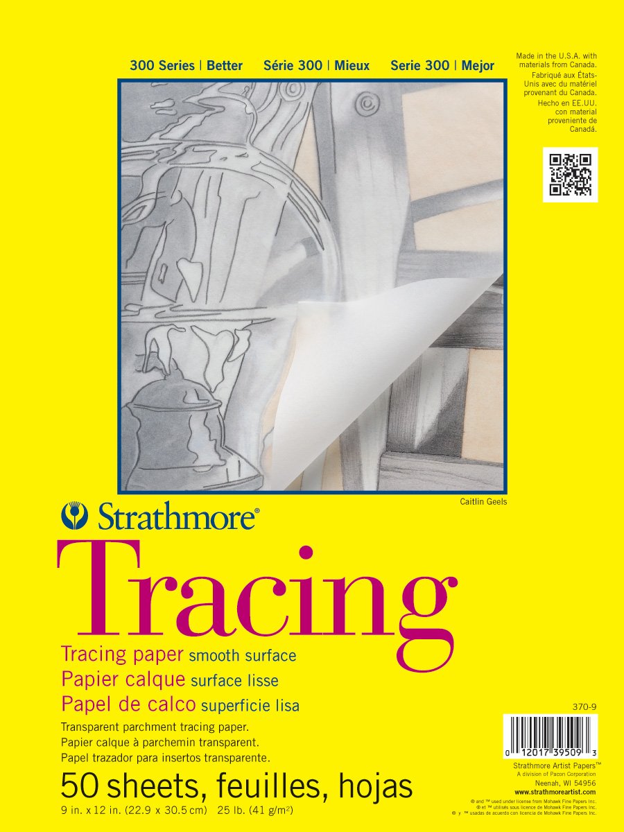 Strathmore 300 Bloc de Papel Calca, 50 Hojas - 9" x 12" (23 cm x 30 cm)
