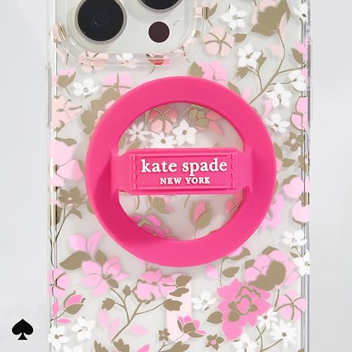Kate Spade New York - Agarre magnético para teléfono, extraíble y Plegable, pompón Rosa