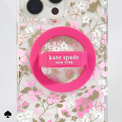 Kate Spade New York - Agarre magnético para teléfono, extraíble y Plegable, pompón Rosa