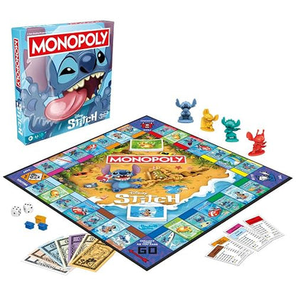 Hasbro Gaming Monopoly Edición Disney Stitch Juego de Mesa