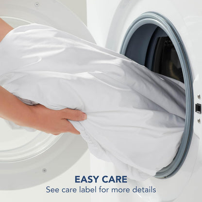 Serta Memory Flex - Cubrecolchón Suave para Cama King, Almohadilla de 2 Pulgadas, Protector de colchón Amortiguador Resistente a Las Manchas con Bolsillo de 15 Pulgadas para un Ajuste Seguro, Lavable