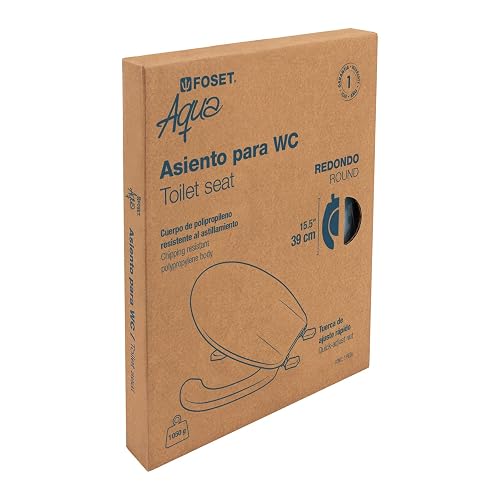 Foset Aqua AWC-40Z, Asiento redondo para WC abierto color azul
