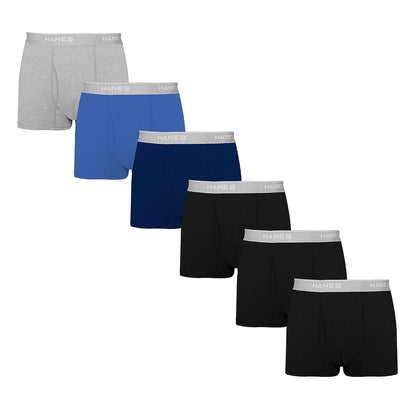 Hanes Boxer Trunk Clásico Ajustado para Hombre, Paquete Multicolor - M - Marino - Azul - Gris Jaspe - Gris - Vino - Negro