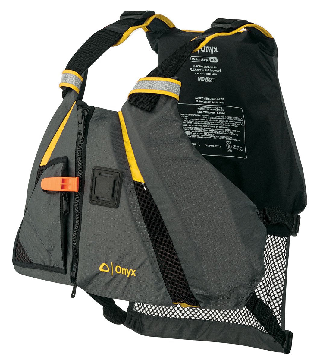 Onyx MoveVent Dynamic Paddle Sports Chaleco Salvavidas - Amarillo - X-Small - Small - Chaleco salvavidas