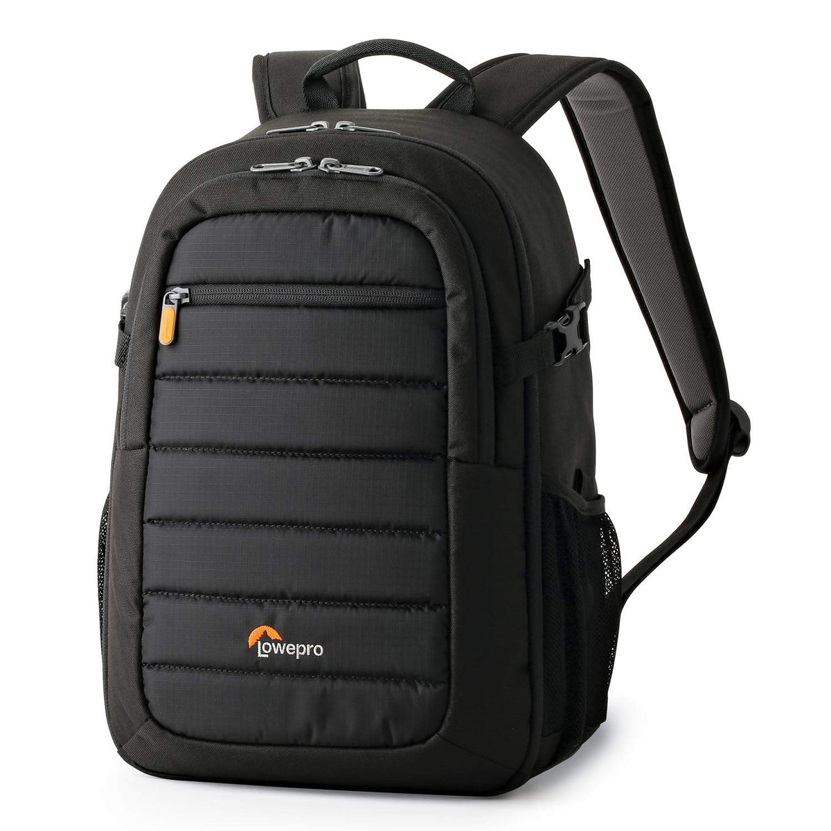 Lowepro Tahoe BP 150 Mochila para Cámara DSLR o sin Espejo, con Separadores Acolchados Removibles, Compartimento UltraFlex y Bolsillo para Tableta de 10 Pulgadas, Ideal para Viajes, Color Negro