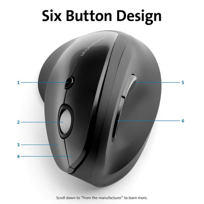 Kensington Mouse Vertical inalámbrico, Pro Fit ergonómico. K75501WW