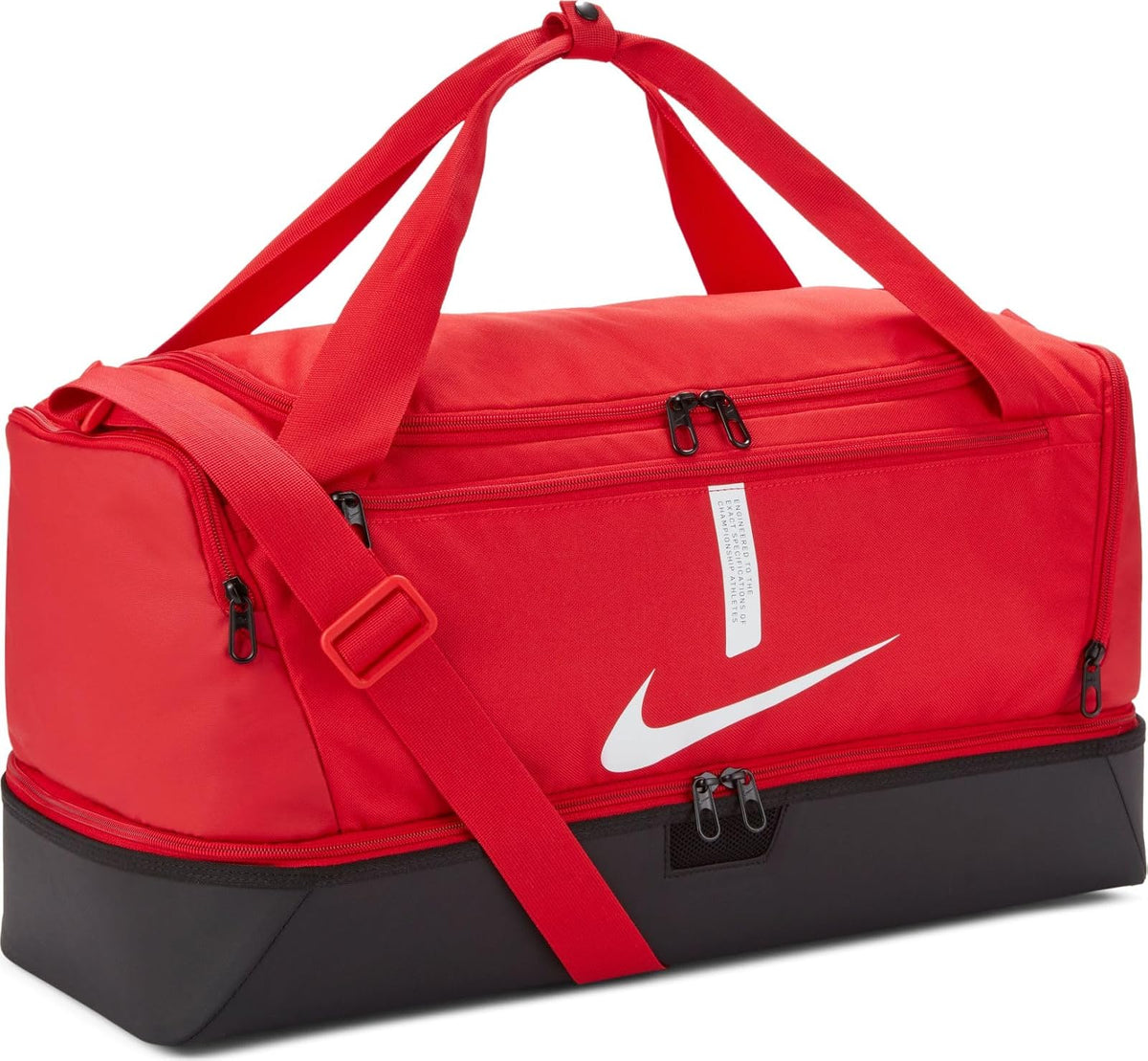 Nike Bolsa de Lona Academy Team Entrenamiento Talla M - Una talla - Rojo universitario - negro - blanco