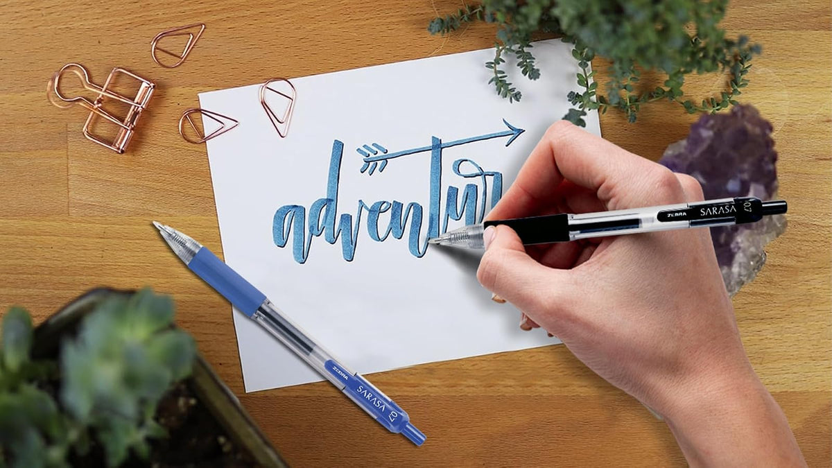 Zebra Bolígrafo Retráctil Sarasa Punto 0.5 mm Tinta Gel Secado Rápido Caja 6 Piezas (Rojo)