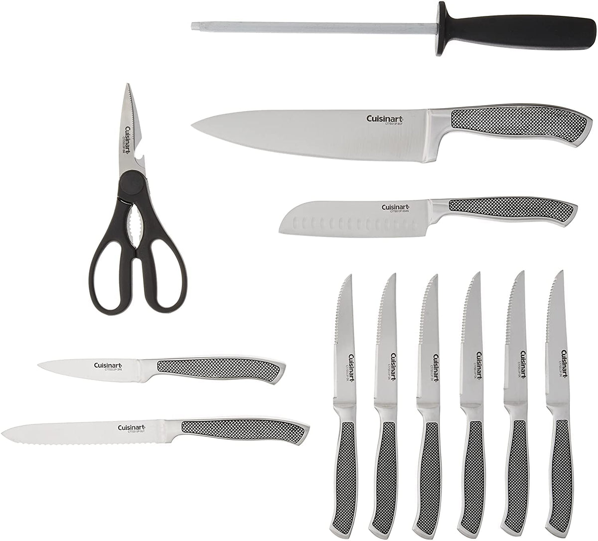 Cuisinart C77SS 13P 13 piezas Colección Graphix Bloque para juego de cuchillos, acero inoxidable