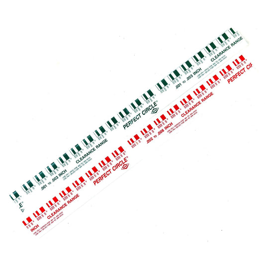 Powerbuilt 648441 Plastigauge Herramienta de Medición de Liquidación de Rodamientos de Motor Incluye Tiras Verdes .001 a .3 Pulgadas y Rojas .002 a .6 Pulgadas Fabricadas en Estados Unidos