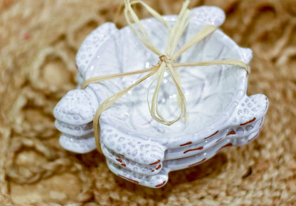 Mud Pie 107384 Turtle Shaped Dip Bowls, Mini, Set of 3