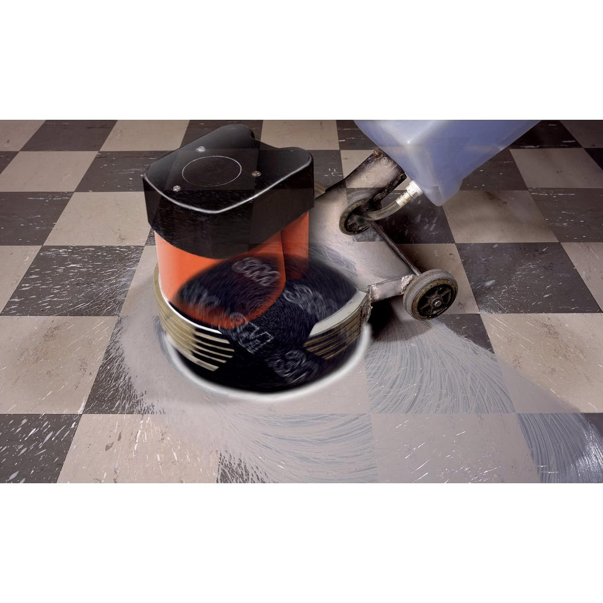 3M Almohadilla de cuidado pisos Negro, Resina, 240 Grit, para Pisos Dúrcos, Paquete de 5, 17" x 18" x 2.63" (2.9 lbs)