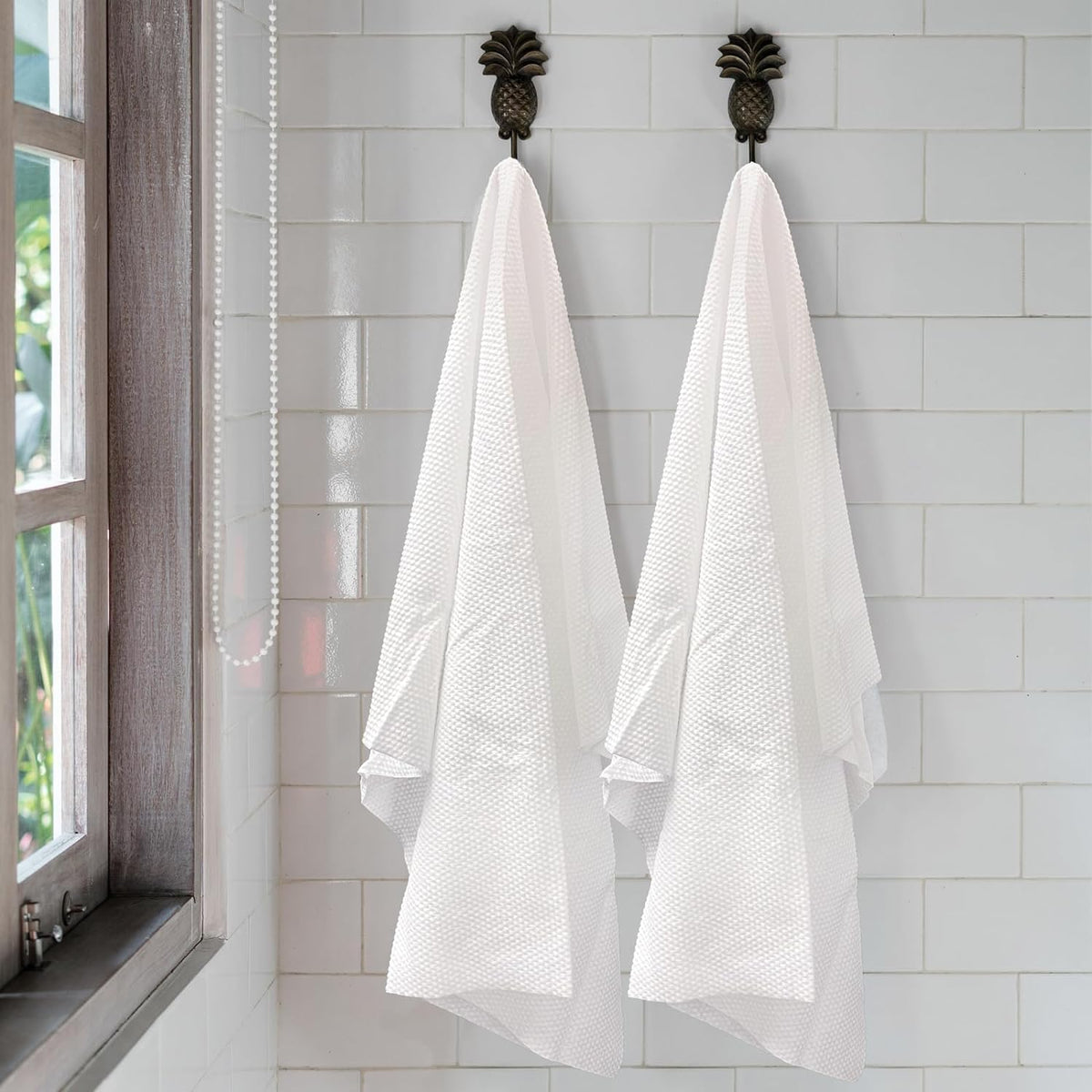 ForPro Professional Collection - Toallas de baño Desechables de Alta Calidad, Toallas de salón y SPA para Cabello, Cara, Cuerpo, Extra Grandes (15 x 31.5 Pulgadas), Blanco, 50 Unidades