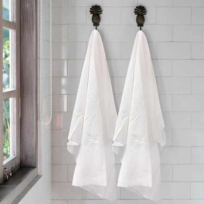 ForPro Professional Collection - Toallas de baño Desechables de Alta Calidad, Toallas de salón y SPA para Cabello, Cara, Cuerpo, Extra Grandes (15 x 31.5 Pulgadas), Blanco, 50 Unidades