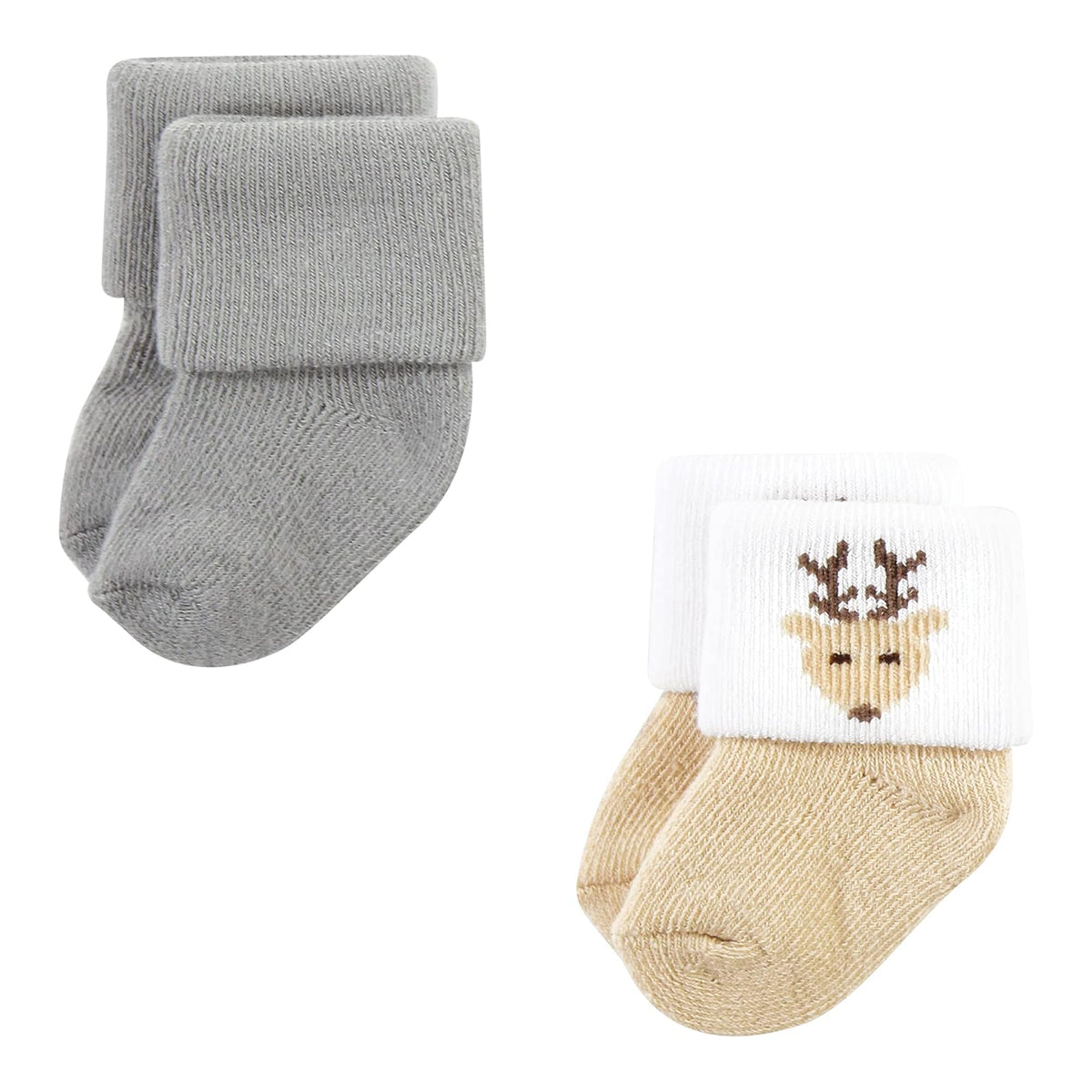 Hudson Baby Cotton Rich Newborn and Terry Socks Calcetín casualbebés niñas