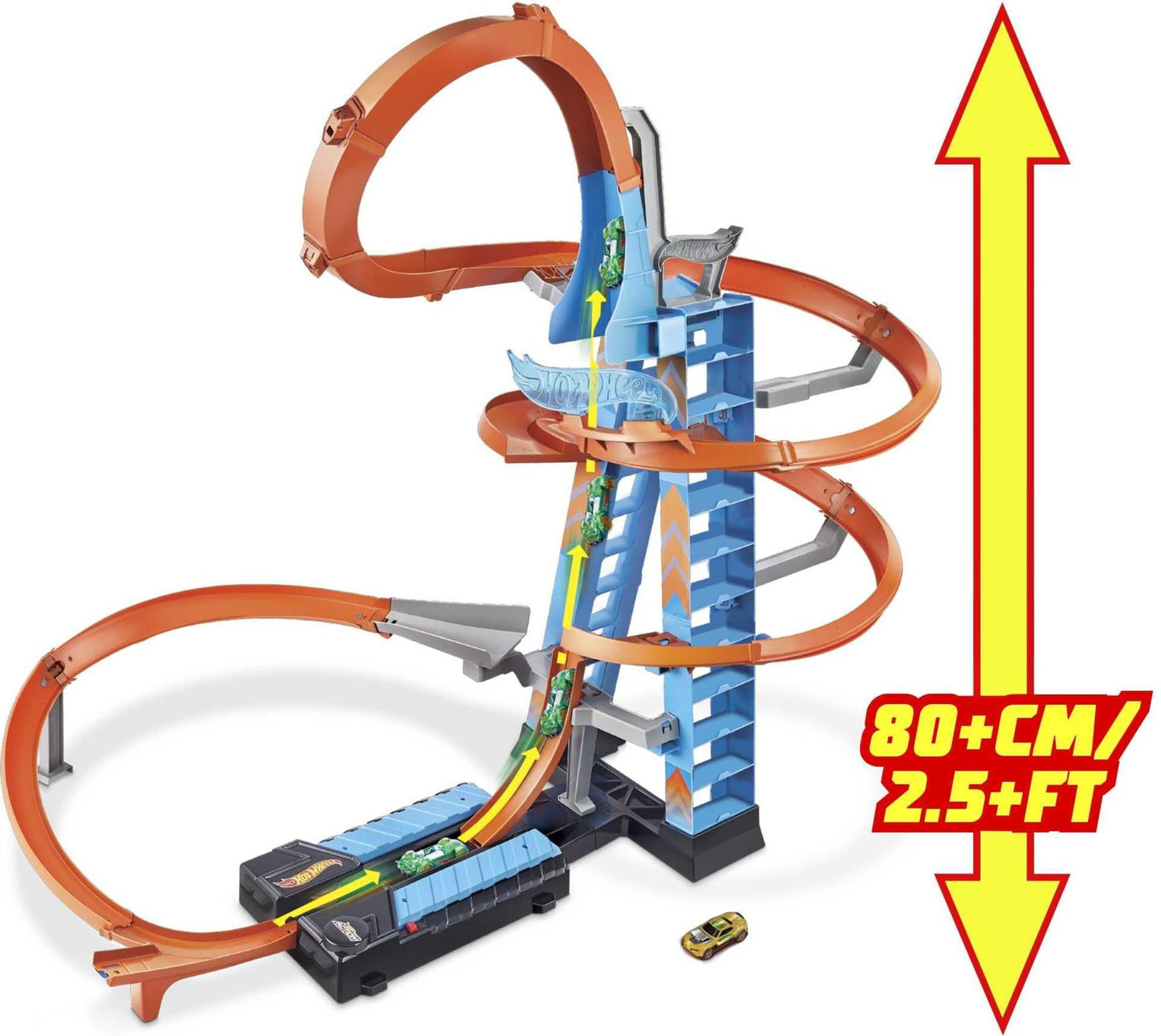 Hot Wheels Action, Torre de Choques en el Aire, Pista de Juguete para bebés a Partir de 5 años