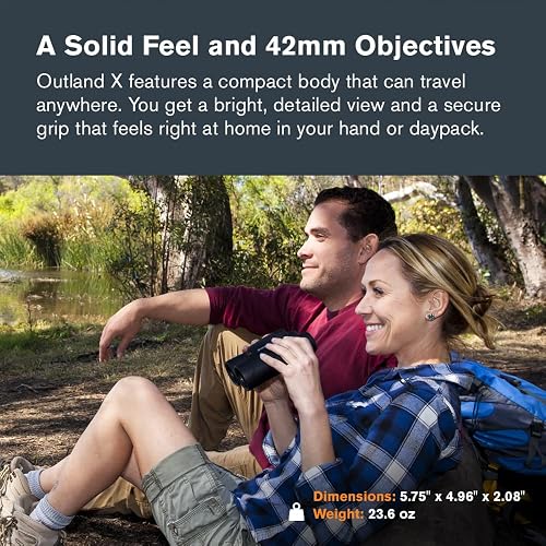 Celestron – Outland X 8x42 – Waterproof & Fogproof – for Adults – Multi-Coated Optics and BaK-4 Prisms – Protective Rubber Armoring