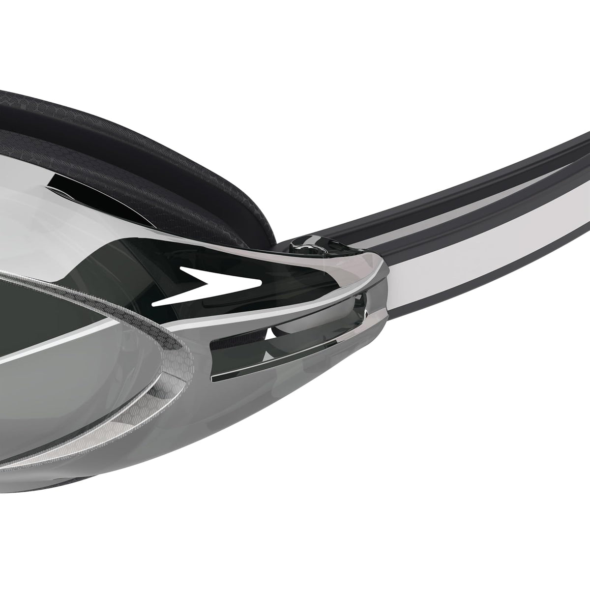 Speedo Vanquisher 3.0 - anteojos de natación con espejo, antiempañamiento, protección UV, lente ocular 360, ajuste hidrodinámico de carreras