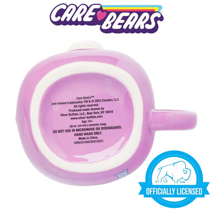 Silver Buffalo Care Bears - Taza esculpida 3D de cerámica con oso compartido, 20 onzas