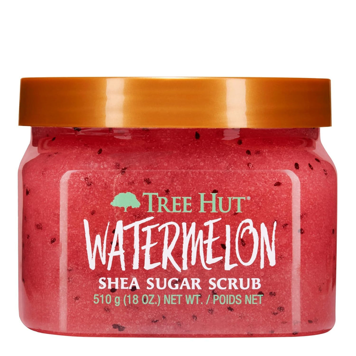 TREE HUT, Watermelon Shea Sugar Scrub, Exfoliante Corporal de Azúcar Natural con Manteca de Karité y Esencia de Sandía, Exfolia e Hidrata la Piel, 510 gramos