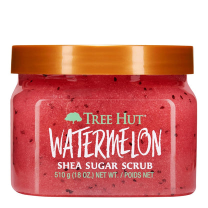 TREE HUT, Watermelon Shea Sugar Scrub, Exfoliante Corporal de Azúcar Natural con Manteca de Karité y Esencia de Sandía, Exfolia e Hidrata la Piel, 510 gramos