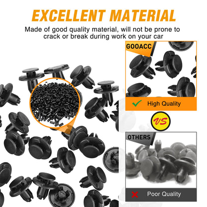 Gooacc 50 Clips de Retén para Panel para Nissan Altima Sentra Murano, Infiniti FX35 G35 G37, Mazda 3 5 6, GRC-113
