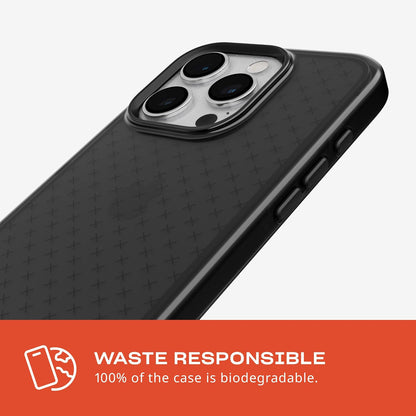 tech21 EVO Check - Funda para iPhone 15 Pro (protección contra Impactos, Color Ahumado/Negro