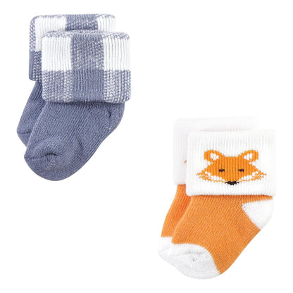 Hudson Baby Cotton Rich Newborn and Terry Socks Calcetín casualbebés niñas