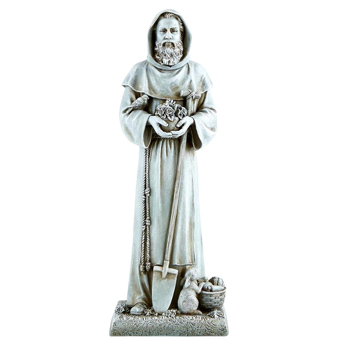 Christian Brands Avalon Gallery - Estatua de jardín - Escultura católica de Resina de Piedra para Interiores y Exteriores, 12 Pulgadas de Alto