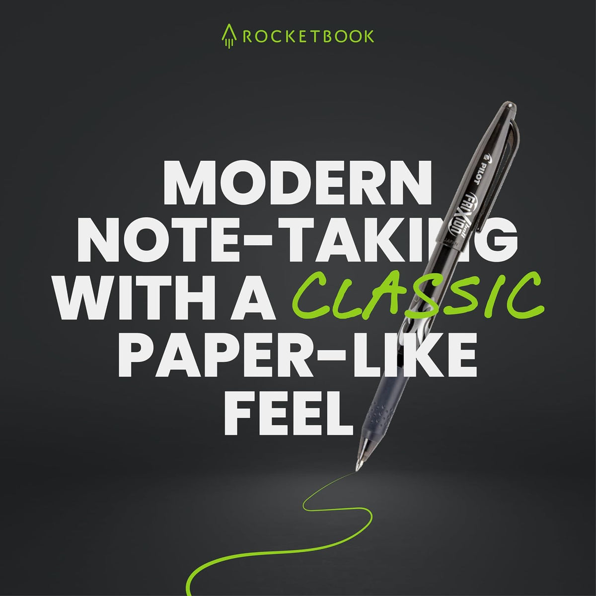 Rocketbook Cuaderno Inteligente Fusion - Gris | Seguimiento de objetivos, planificación de proyectos y toma de notas en un cuaderno