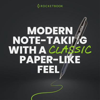 Rocketbook Cuaderno Inteligente Fusion - Gris | Seguimiento de objetivos, planificación de proyectos y toma de notas en un cuaderno