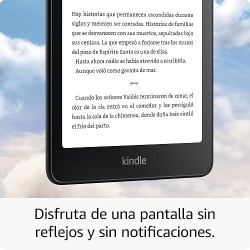 Kindle Paperwhite Signature Edition 32 GB (modelo más reciente) nuestro Kindle más rápido con una luz frontal que se ajusta automáticamente y semanas de duración de la batería. Carbón metálico