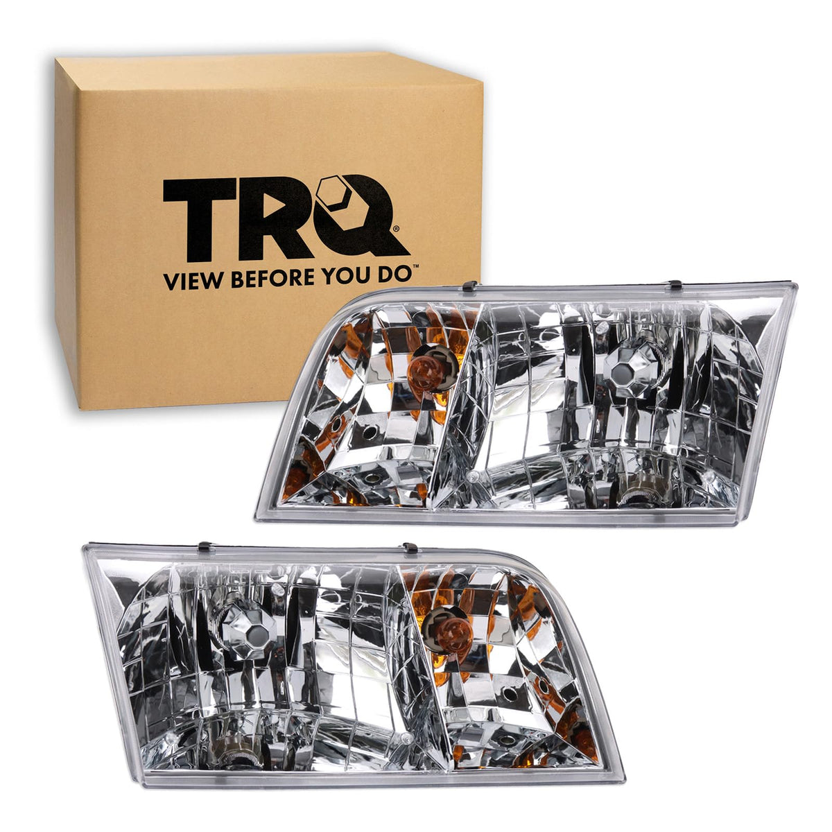 TRQ Juego de 2 Faros Delanteros para Toyota Tundra - HLA88321