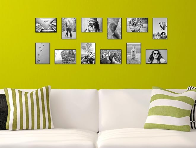 MCS 12,7 x 17,8 cm Formato Marco de Fotos, Color Negro, Paquete de 12, Black 12 Pack, 1 uds. por Paquete
