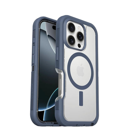 OtterBox - Funda Transparente para iPhone 16 Pro Defender Series XT, Color Azul