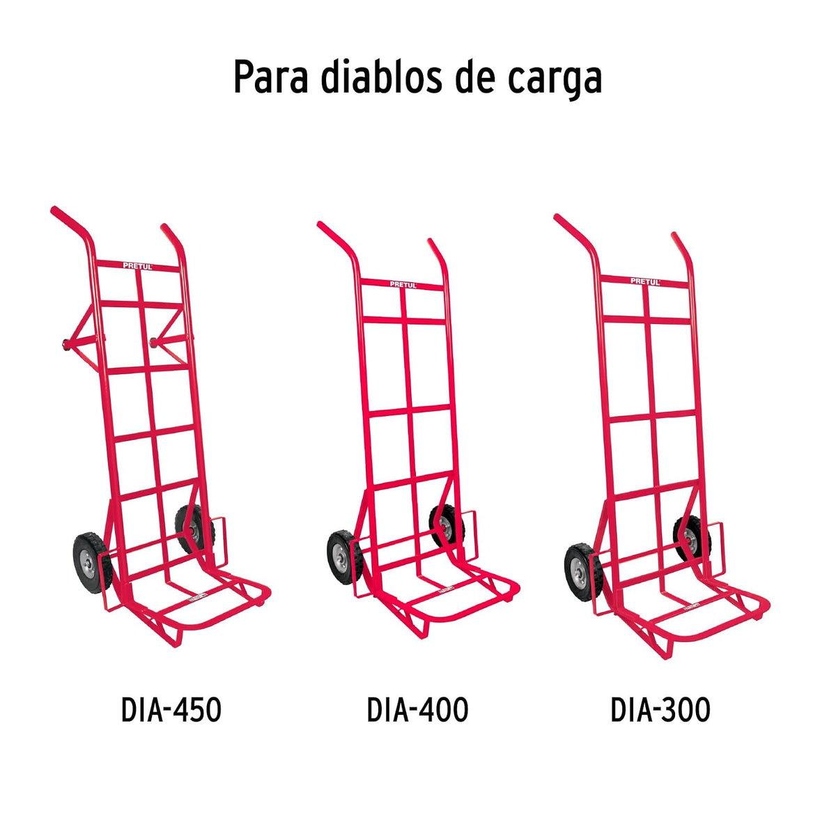 Pretul RD-92, Rueda de hule sólido 9" para diablo, doble balero, 1 pieza