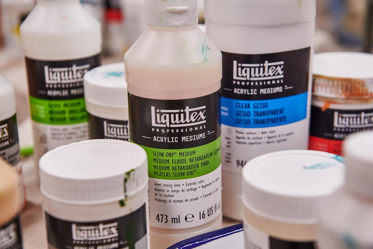 Winsor & Newton 7604 Gesso Transparente Liquitex 118ml. | Primes Superficies, añade dientes para la adherencia del color, endurece lienzos, calidad de archivo