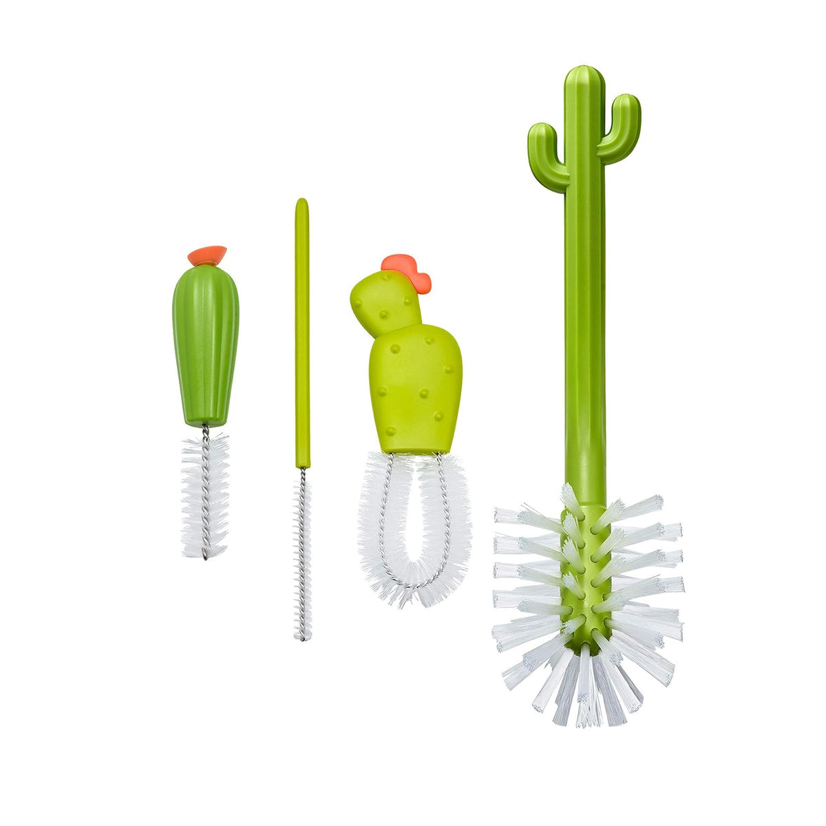 Boon Cacti - Cepillos de repuesto para biberones – Incluye cepillo limpiador de biberones, cepillo limpiador de popotes, cepillo para pezones y cepillo para polvo