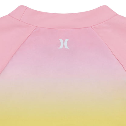 Hurley Long Sleeve Rash Guard 2-Piece Swimsuit Juego de protección de Sarpullido Niñas