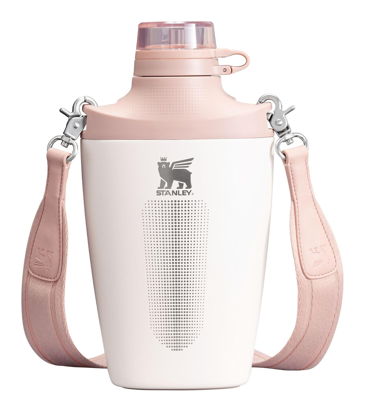 Stanley Cross Botella de Viaje 23 oz con Correa - Rosa Cuarzo