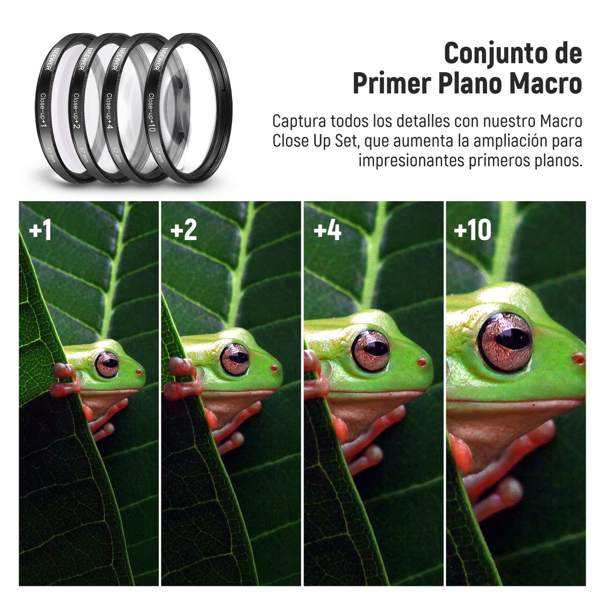 Neewer 67 mm Kit de Accesorios de Filtro de Lente Completo para Objetivos con 67 mm tamaño de Filtro:UV,CPL FLD Juego de Filtro+Macro Close Up Set (+ 1, + 2, + 4 y + 10)+Filtro ND Set(ND2 ND4 ND8)