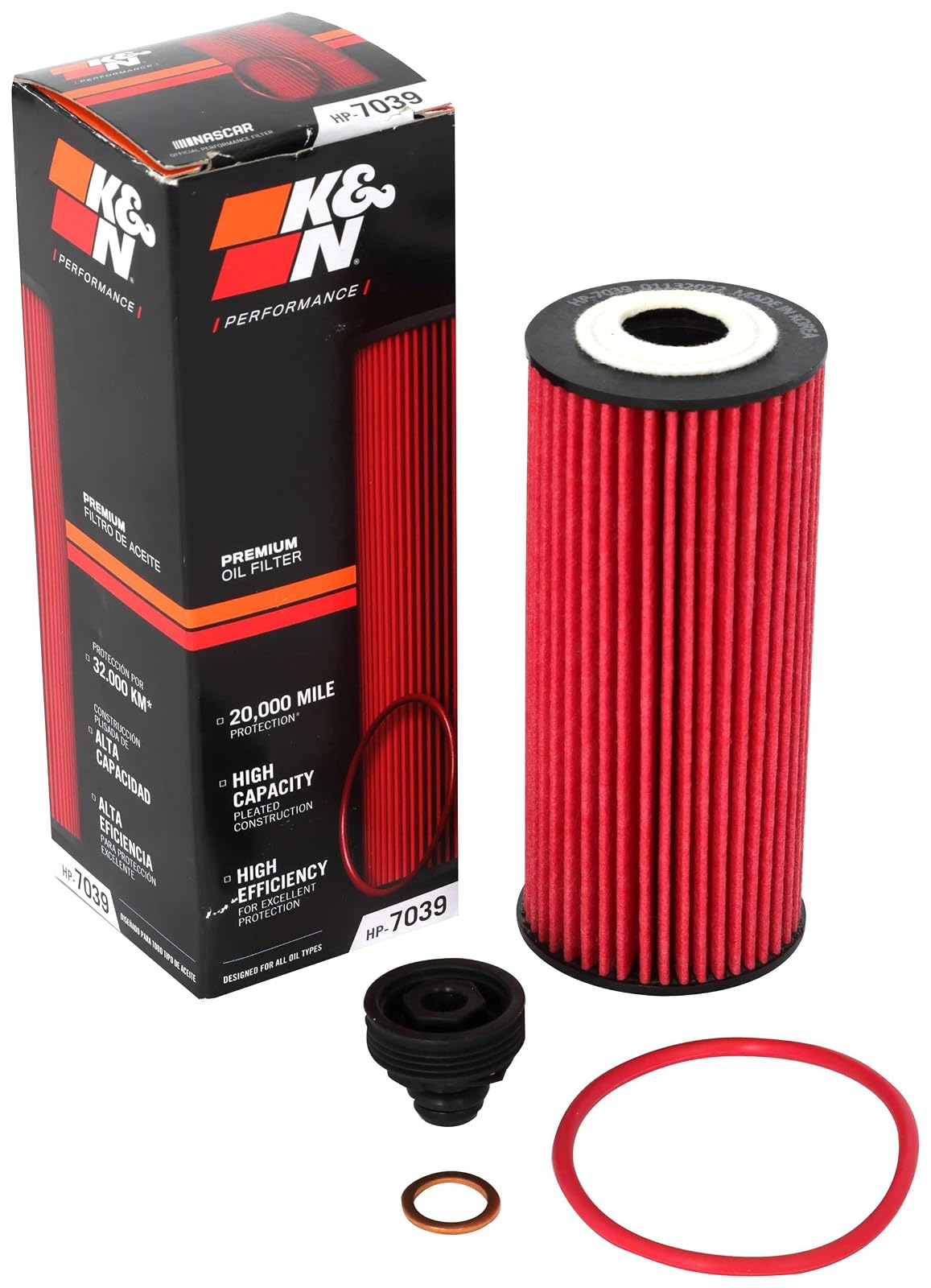 K&N Filtro de Aceite de Alto Rendimiento HP-7039 para BMW/Mini 2014-2025