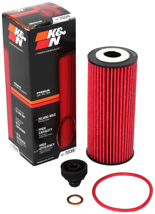 K&N Filtro de Aceite de Alto Rendimiento HP-7039 para BMW/Mini 2014-2025