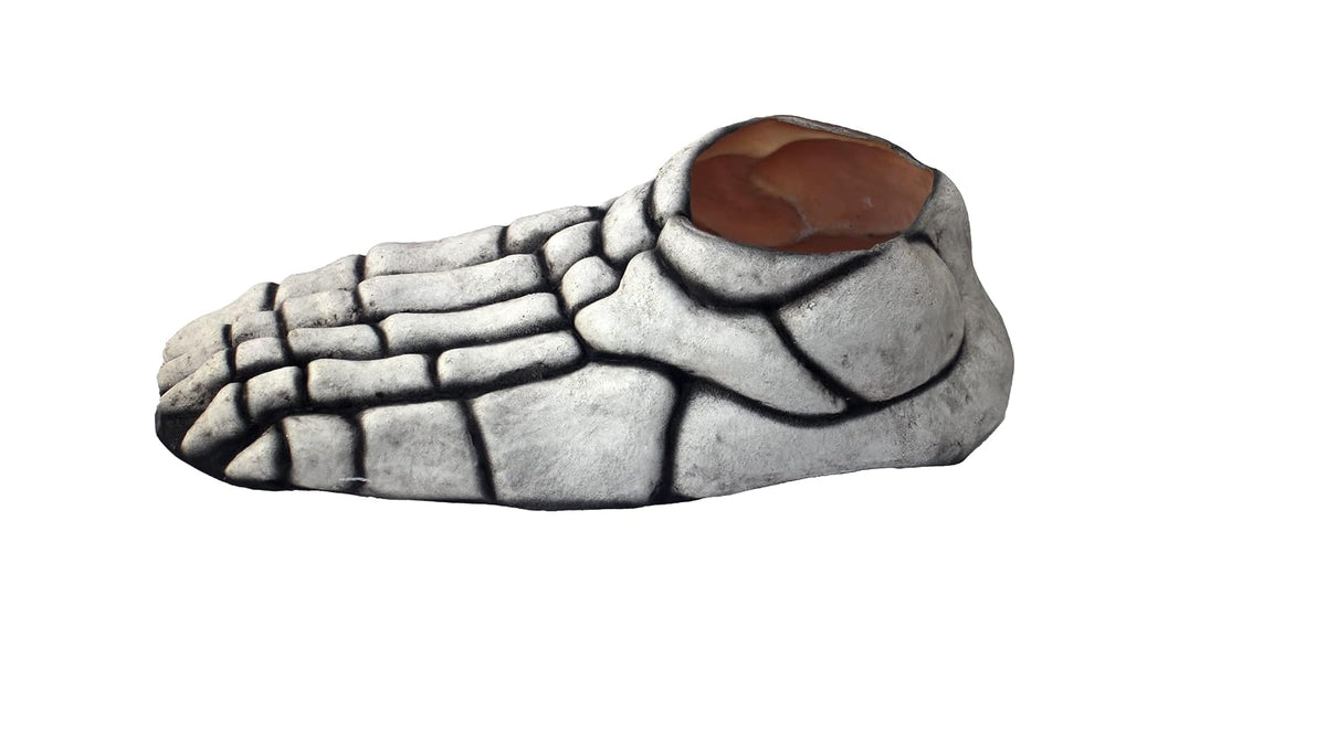 Ghoulish Prodcutions Skeleton Feet (White) Accesorio de Pies de Esqueleto, Complemento para Zapatos para Disfraz de Calaca Divertido Ideal para Halloween y Día de Muertos
