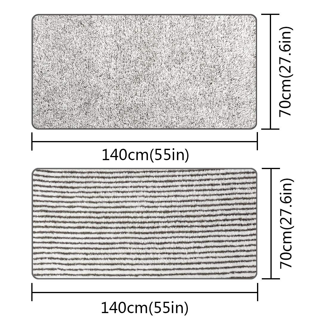 Toallas de baño de bambú, Gran tamaño de 140 cm x 74 cm, Toalla de Microfibra para el Cuerpo, Juegos de Toallas para Limpieza de baño, superabsorbentes y de Secado rápido para Gimnasio, 2 Unidades
