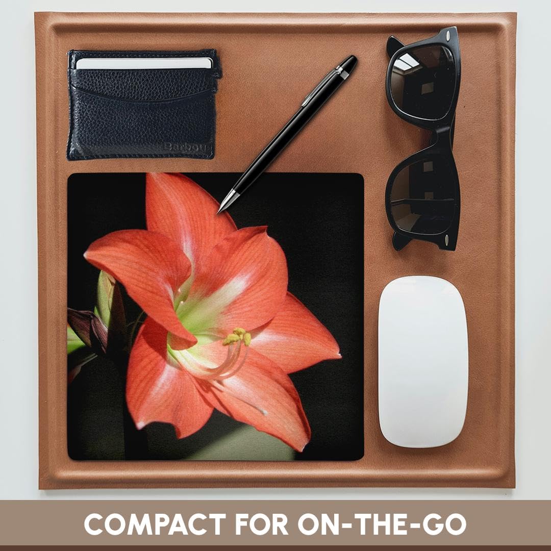 3dRose 8 x 8 x 0.25 Inches Flowers Amaryllis Mouse Pad (mp_21369_1)