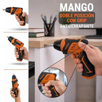 Truper DESI-36X, Destornillador inalámbrico 2 posiciones, 3.6 V