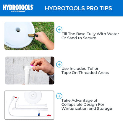 Swimline Solstice by International Leisure Products Hydro Tools 89031 Ducha Junto a la Piscina, Color Blanco